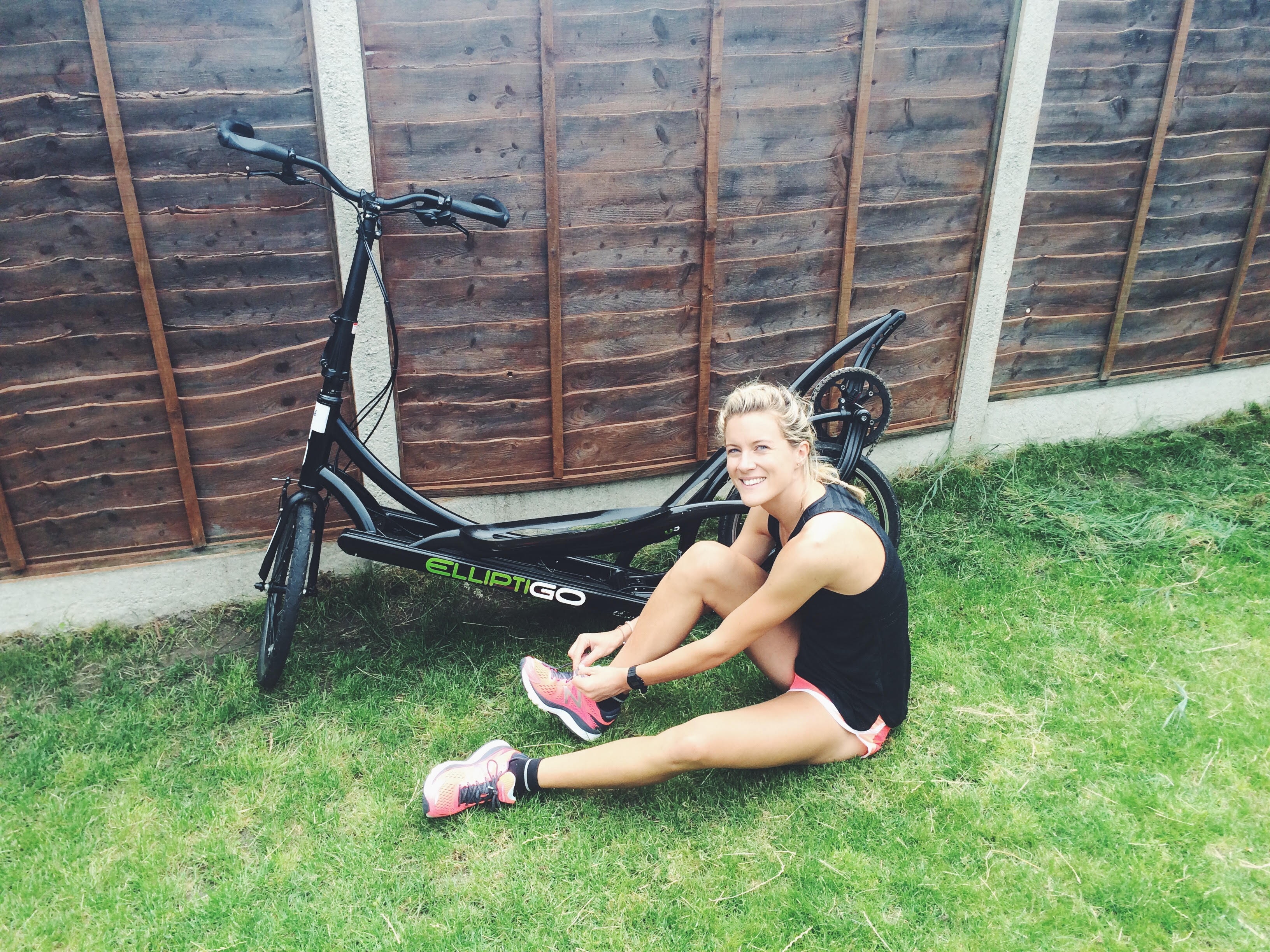 Claire Tarplee with ElliptiGO